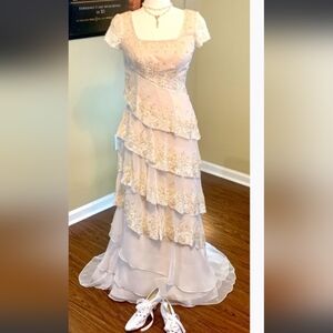 Titanic Rose's Heaven Dress by Mary's Bridal and Matching Shoes by Peter…